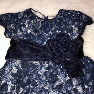 Bonnie Baby 18 M Navy Blue Lace Dress